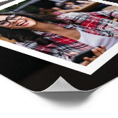 Poster Symbole de la fête de graduation en or du collage (Coin)