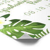 Poster Symbole de la fête de graduation Tropical Hawaiian (Coin)