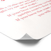 Poster Symbole de la fête de la Saint Valentin Super rétr (Coin)