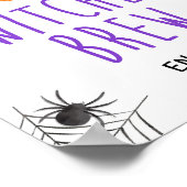 Poster Symbole de la fête de l'Halloween sorcière (Coin)