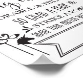 Poster Symbole de la fête de mariage 8x10 (Coin)