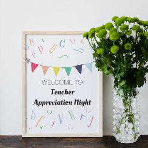 Poster Symbole de la fête de retraite de l'enseignant