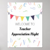 Poster Symbole de la fête de retraite de l'enseignant (Devant)