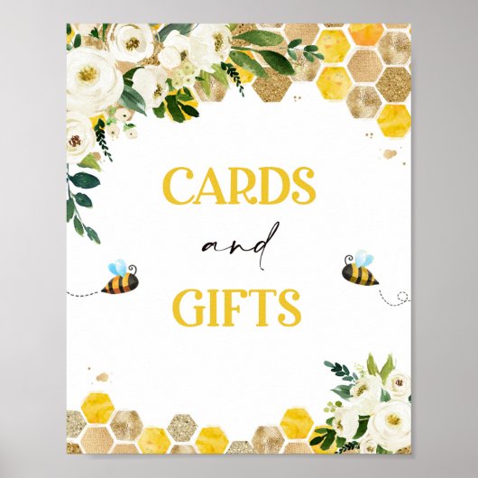 Poster Symbole de la fête des Baby showers d'abeilles Mam (Devant)