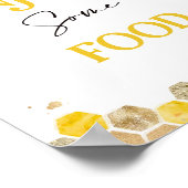 Poster Symbole de la fête des Baby showers d'abeilles Mam (Coin)