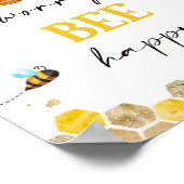 Poster Symbole de la fête des Baby showers d'abeilles Mam (Coin)