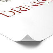 Poster Symbole de la fête des boissons florales Brown fon (Coin)