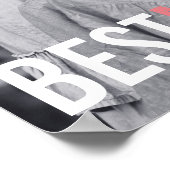 Poster Symbole de la fête des mères de la meilleure maman (Coin)