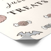 Poster Symbole de la fête d'Halloween No Trick (Coin)