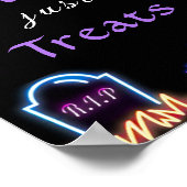 Poster Symbole de la fête d'Halloween No Trick (Coin)