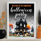 Poster Symbole de la fête d'Halloween pour adultes