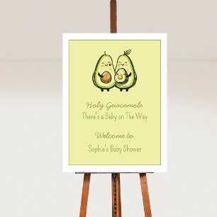 Poster Symbole de la fête du Baby shower Saint-Guacamole 