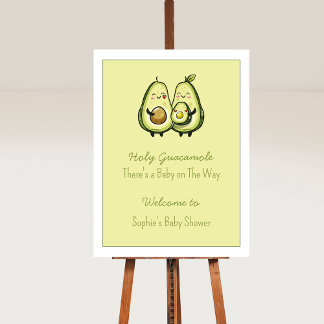 Poster Symbole de la fête du Baby shower Saint-Guacamole 
