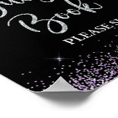 Poster Symbole de la fête du livre d'hôtes Confetti viole (Coin)