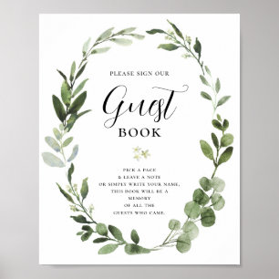 Poster Symbole de la fête du livre d'invité