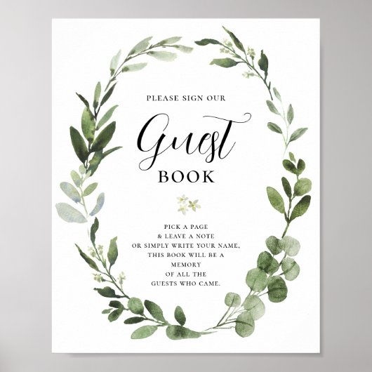 Poster Symbole de la fête du livre d'invité (Devant)