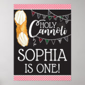 Poster Symbole de la fête du Saint Cannoli, Thème italien (Devant)