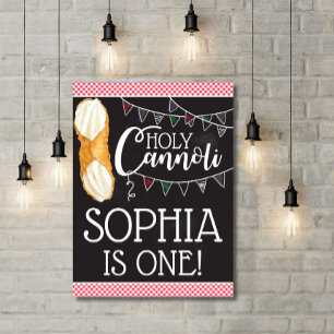 Poster Symbole de la fête du Saint Cannoli, Thème italien