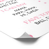 Poster SYMBOLE DE LA Fraise 1ER ANNIVERSAIRE DE JALON (Coin)