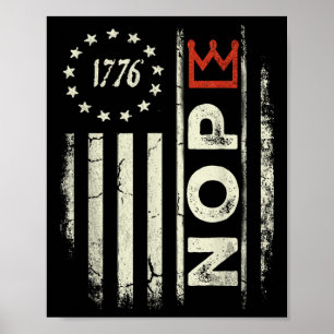 Poster Symbole de la manifestation No Kings Vertical Amer