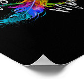 Poster Symbole de la neurodiversité Rainbow Infinity Auti (Coin)