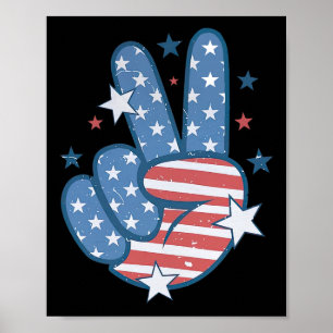Poster SYMBOLE DE LA PAIX 4 juillet Super