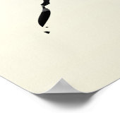 Poster SYMBOLE DE LA PAIX À LA TÊTE DES Philippines avec  (Coin)