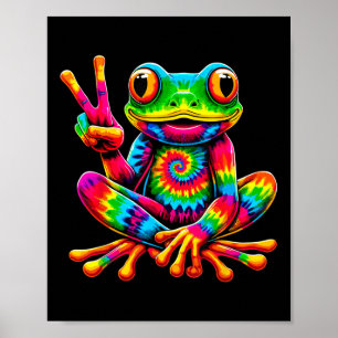 Poster SYMBOLE DE LA PAIX DE LA  EN cravate Hippie