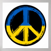 Poster SYMBOLE DE LA PAIX DE L'Ukraine (Devant)
