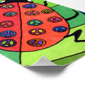 Poster SYMBOLE DE LA PAIX Ladybug Mini Art populaire (Coin)
