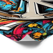 Poster SYMBOLE DE LA PAIX PsychÉLIQUE T-shirt (Coin)