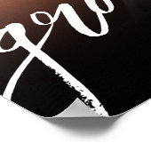 Poster Symbole de la partie de graduation photo en noir b (Coin)