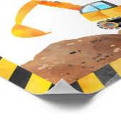 Poster Symbole de la partie du camion de construction (Coin)