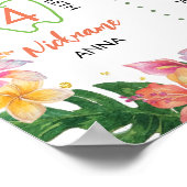 Poster Symbole de la première année de la florale tropica (Coin)