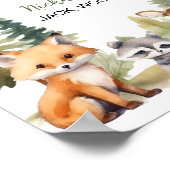 Poster Symbole de la première année des animaux forestier (Coin)