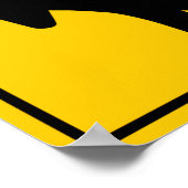 Poster Symbole de la route de fusion (gauche) (Coin)