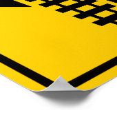 POSTER SYMBOLE DE LA ROUTE DE PASSAGE DOUBLE (Coin)