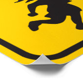 Poster SYMBOLE DE LA ROUTE DES Aliens Illégaux (Coin)