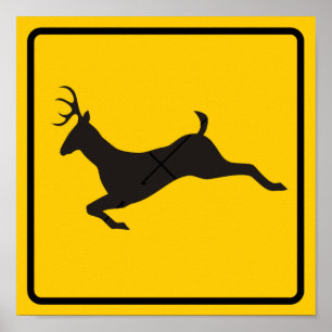 POSTER SYMBOLE DE LA ROUTE DES CERFS