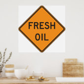 Poster SYMBOLE DE LA ROUTE DU Pétrole Frais (Cuisine)