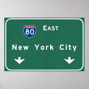 Poster Symbole de la route nationale de New York
