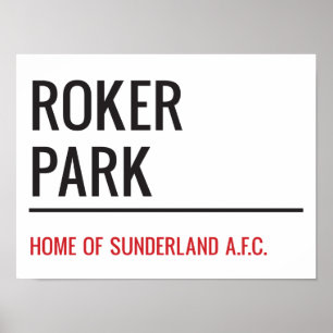 Poster Symbole de la rue du Stade Roker Park