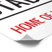 Poster Symbole de la rue du Stade Tynecastle (Coin)