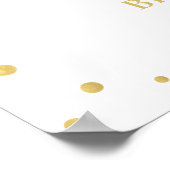 Poster Symbole de la Soirée Confetti moderne Gold Letting (Coin)