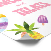 Poster Symbole de la station de dessert Sweets and Care (Coin)