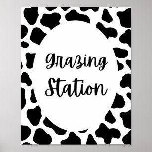 Poster Symbole de la station de pâturage de Saint-Vache