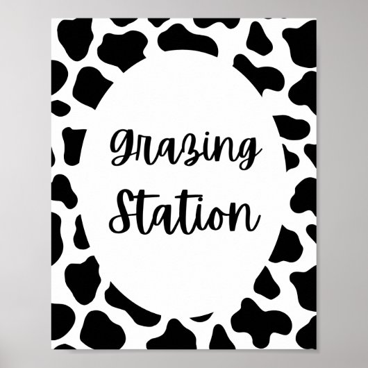 Poster Symbole de la station de pâturage de Saint-Vache (Devant)