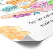 Poster Symbole de la station slime enfant anniversaire (Coin)