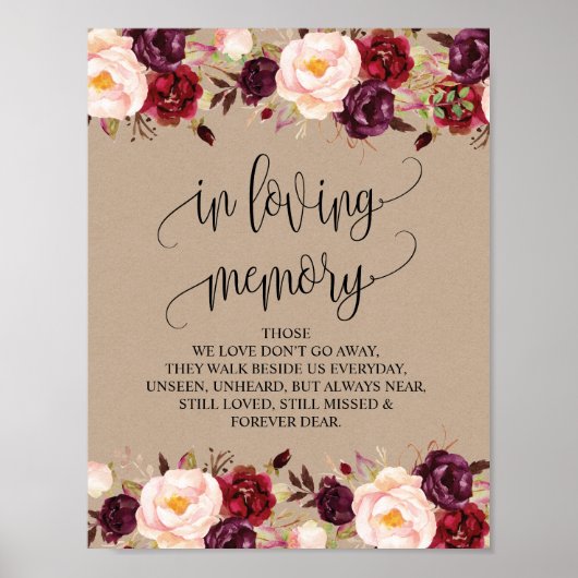 Poster Symbole de la table commémorative du Mariage en mé (Devant)