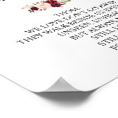 Poster Symbole de la table commémorative du Mariage en mé (Coin)